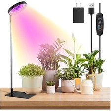 Pflanzenlampe LED Vollspektrum Growlight Pflanzenleuchte 8W Timer