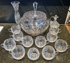 Kristall Bowle Set mit