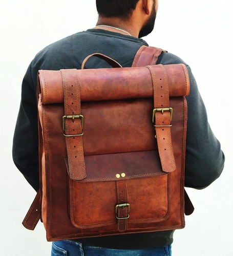 Herren neu echt - leder, rucksack