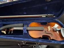 Violine Geige 1/2 Sandner, mit Bogen, Koffer, Schulterstütze, Topklang+Zustand 
