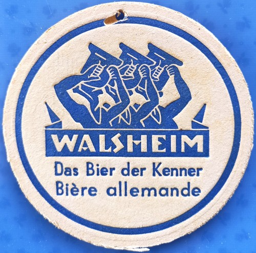 Alter bierdeckel walsheim - bierdeckel,