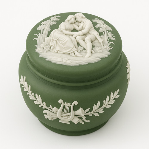 Wedgwood green jasperware - wedgwood,