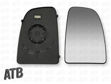 Mirror glass convex heated