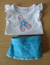 Build A Bear Workshop Kleidung Bären T-Shirt Shirt Shirts Rock Glitzer Outfit