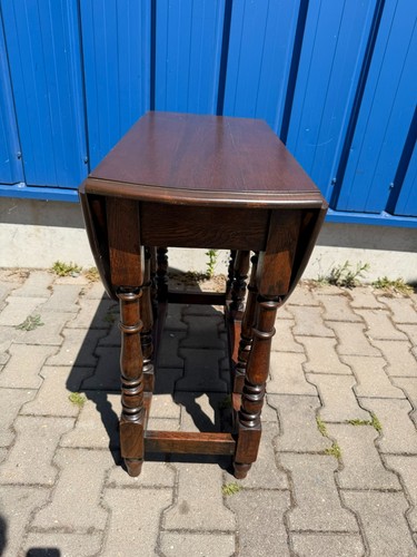 Klapptisch eiche massiv antik - massiv,