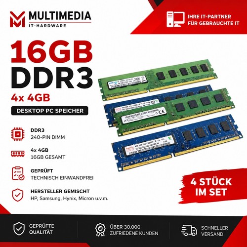 16gb ddr3 ram 4x4gb - ddr3, pc