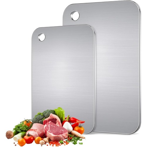Edelstahl schneidebrett set - set, 2
