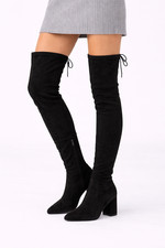 Overknee Stiefel Schwarz 38