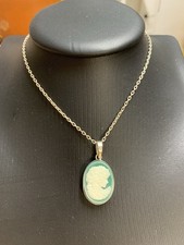 Achat Kamee kette mit silber