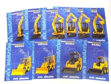 10x Prospekt Fai Komatsu Minibagger Laderbagger Kompaktlader 1996
