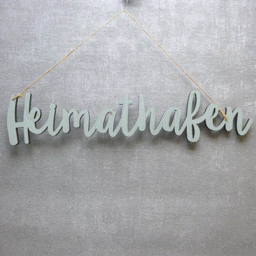 Schriftzug heimathafen schild - heimathafen,