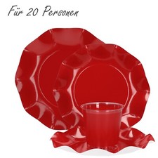 60-teiliges Set Einweggeschirr
