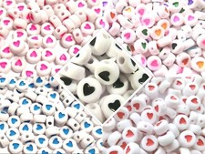 100-500 Herzperlen Herz Perlen