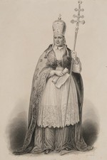 A. PAYNE (1812-1902), Papst Pius IX., Stahlstich Romantik Porträt 1800-1849