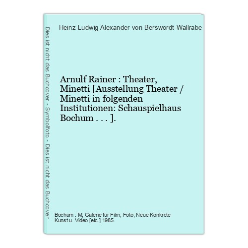 Arnulf rainer theater - arnulf,