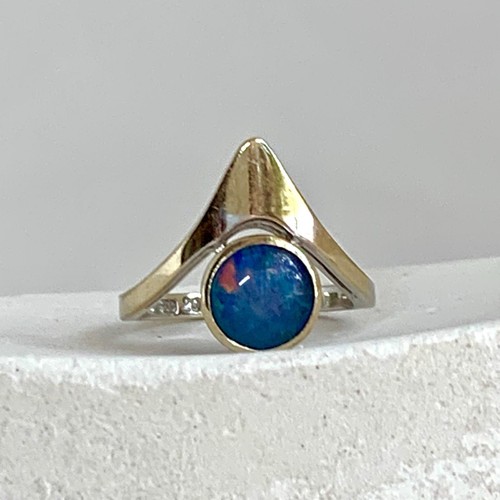 Opal ring 585er weißgold - opal,