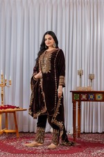 Salwar Kameez Indisch Hochzeit Pakistaner Partykleidung Kleid Sharara
