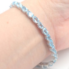 Edelstein 4 x 6 Mm. Himmelblau