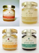 Geschenkset Honig Bienenhonig Probierset 4 Edel Sorten a 50g Imker Qualität ! 