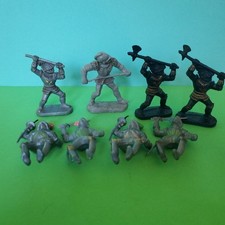 8 X DDR PVC Ritter Figuren, davon 4 Reiter, Otto Voigt, Ostalgie Vintage 