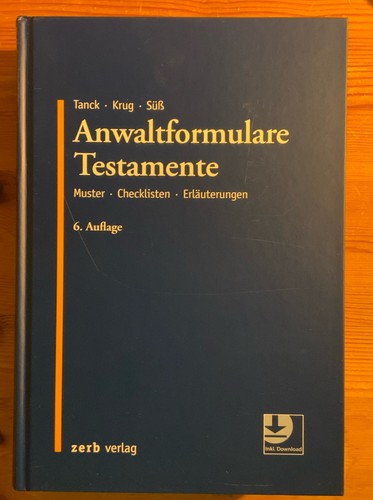 Anwaltformulare testamente von - testamente,