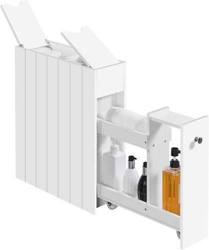 Schmaler badschrank auf rollen - schmaler,