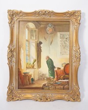 Vintage Öl Gemälde E. Pause