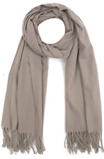 XXL Damen Herren Winter Web Schal Stola Halstuch Strick Kaschmir Fransen 2185