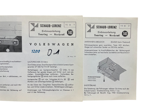 Original einbau anleitung - einbau,