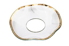 Glas-Kerzenmanschette Gewellt