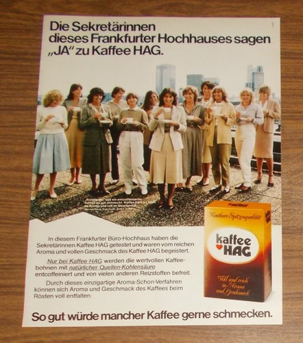 Seltene werbung kaffee hag - seltene,
