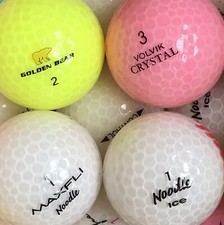 50 GOLFBÄLLE/LAKEBALLS CRYSTAL ICE BUNT MIX AAAA BUNTE CRYSTAL