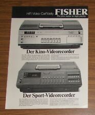 Seltene Werbung vintage FISHER