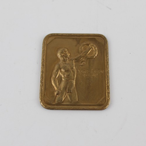 Bronze plakette medaille - bronze,