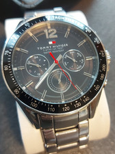 Herrenuhr Tommy Hilfiger 1791104 Multi Zifferblatt Quarz Uhr Silber Edelstahl  ✅