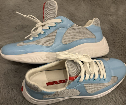 Prada sneaker low top blau - low, eu