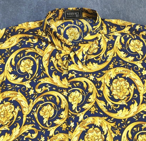 Versace silk shirt barocco - versace,