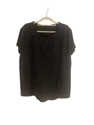 Schwarzes glitzer shirt - schwarzes,