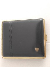 V.H  Zigarettenetui vom Hofe 18 Zigaretten Leder Made in Germany