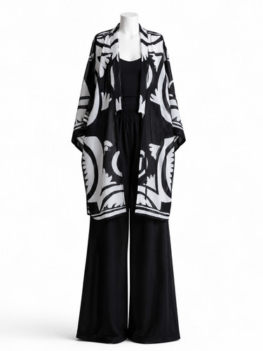 Kimono unikat baumwolle seide - kimono, baumwolle/seide
