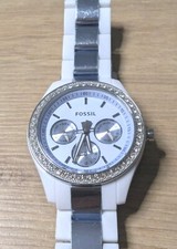 FOSSIL Damen Uhr  ES 2803  Keramikweiss