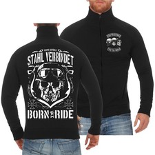 Herren Sweatjacke Jacke Stahl