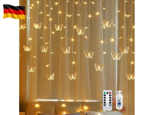 Lichtervorhang schmetterling - lichtervorhang,