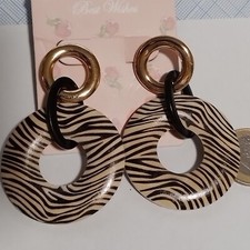 Ohrstecker goldfarbener Ring