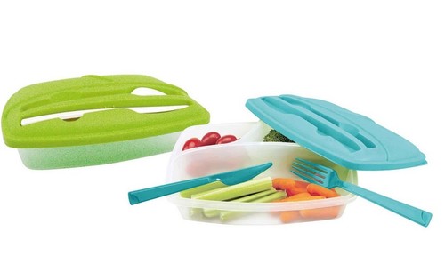 Lunch salatbox eckig set - lunch-,