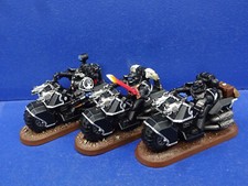 3 Bikes der Iron Hands Space Marines BEMALT