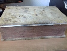 1732 Apostolisches Licht und Recht Lange Bibel Kommentar antikes Buch Pergament
