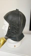 Alte WK ? Leder Fliegerkappe Fliegerhaube Pilot