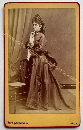 Orig cdv foto fotografie frau - foto,