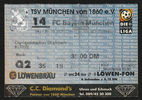 Ticket 1998 tsv 1860 - |,